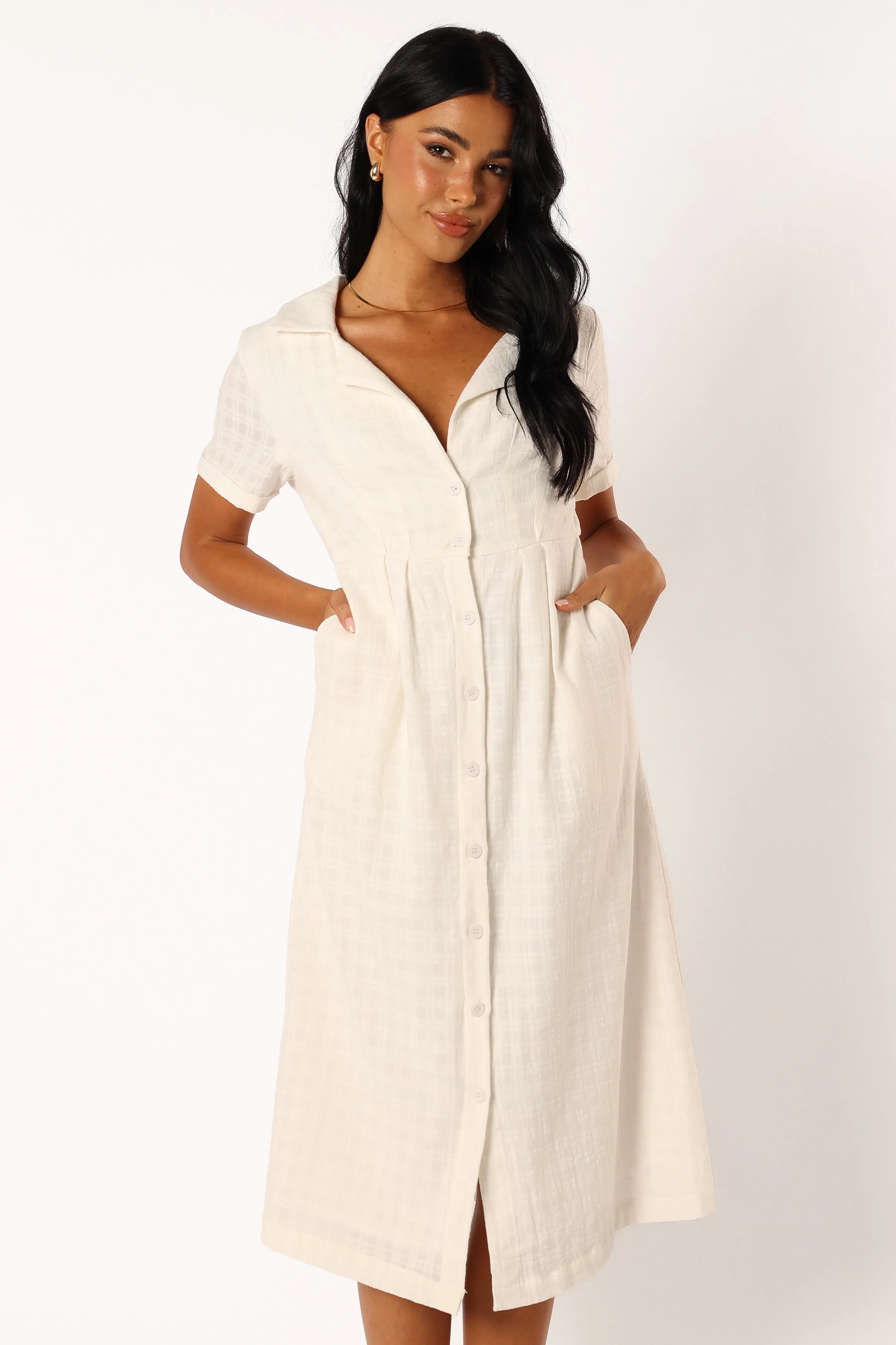 Lawson Midi Dress - White