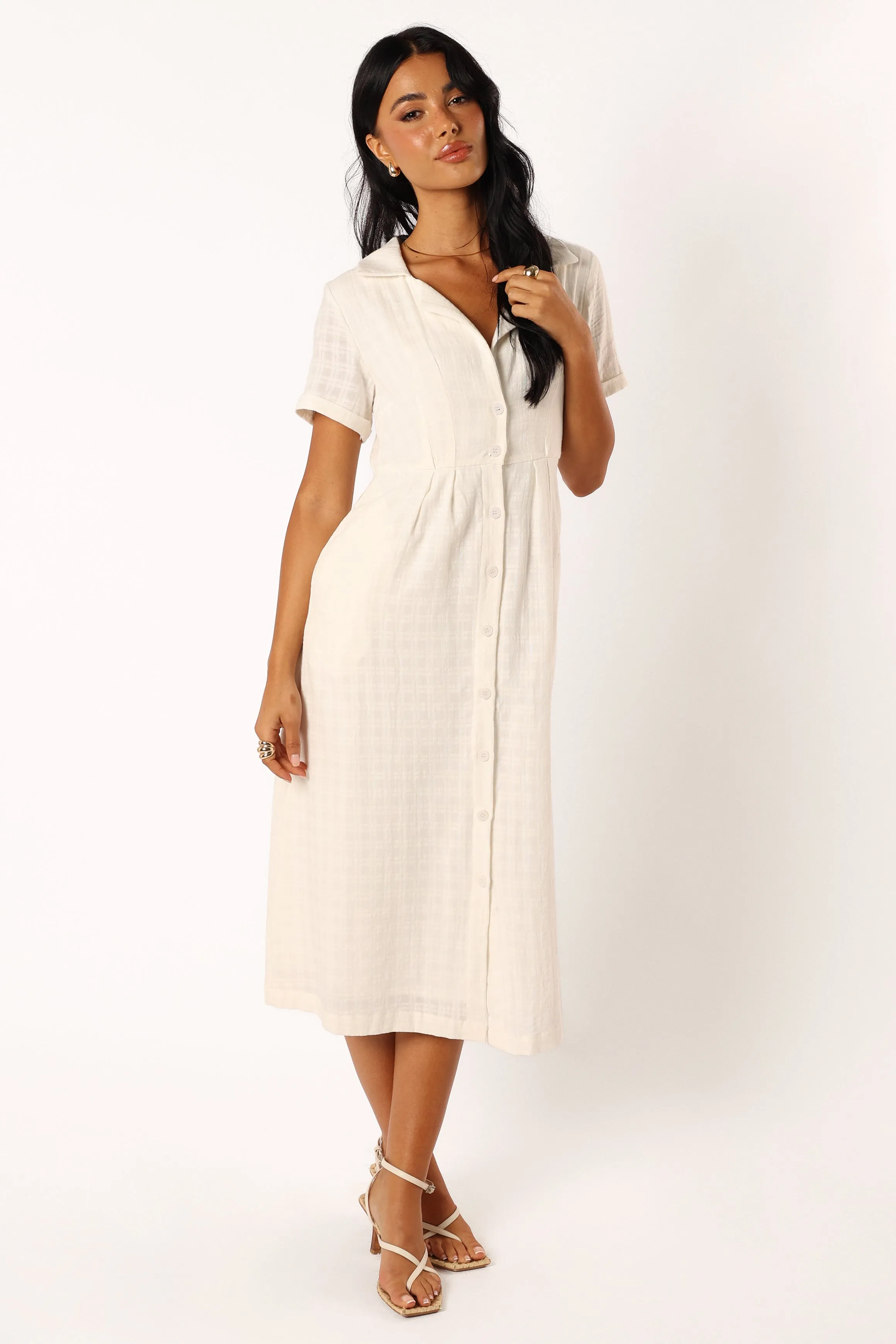 Lawson Midi Dress - White