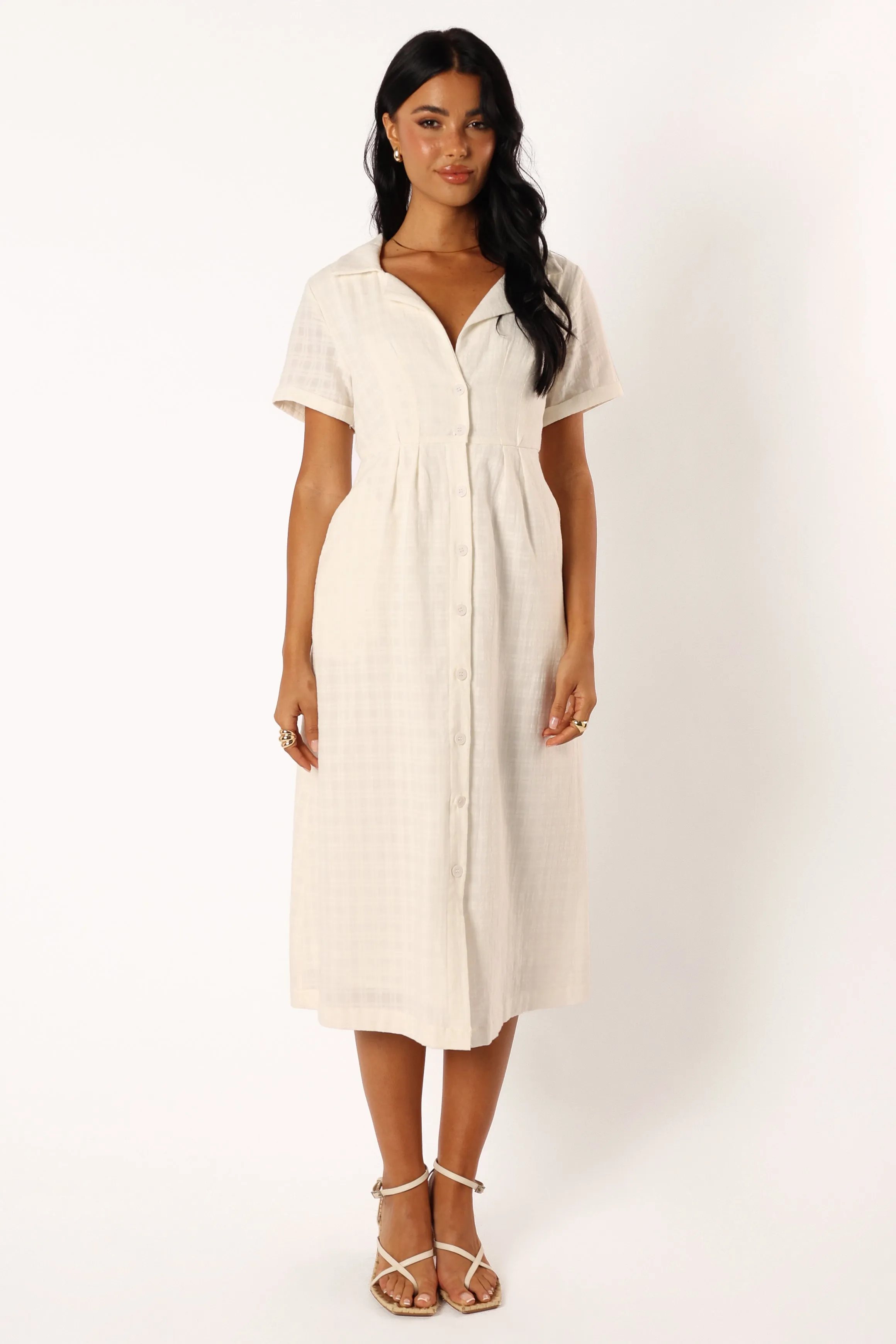 Lawson Midi Dress - White