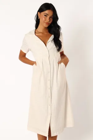 Lawson Midi Dress - White