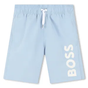 Light Blue Logo Swimshorts