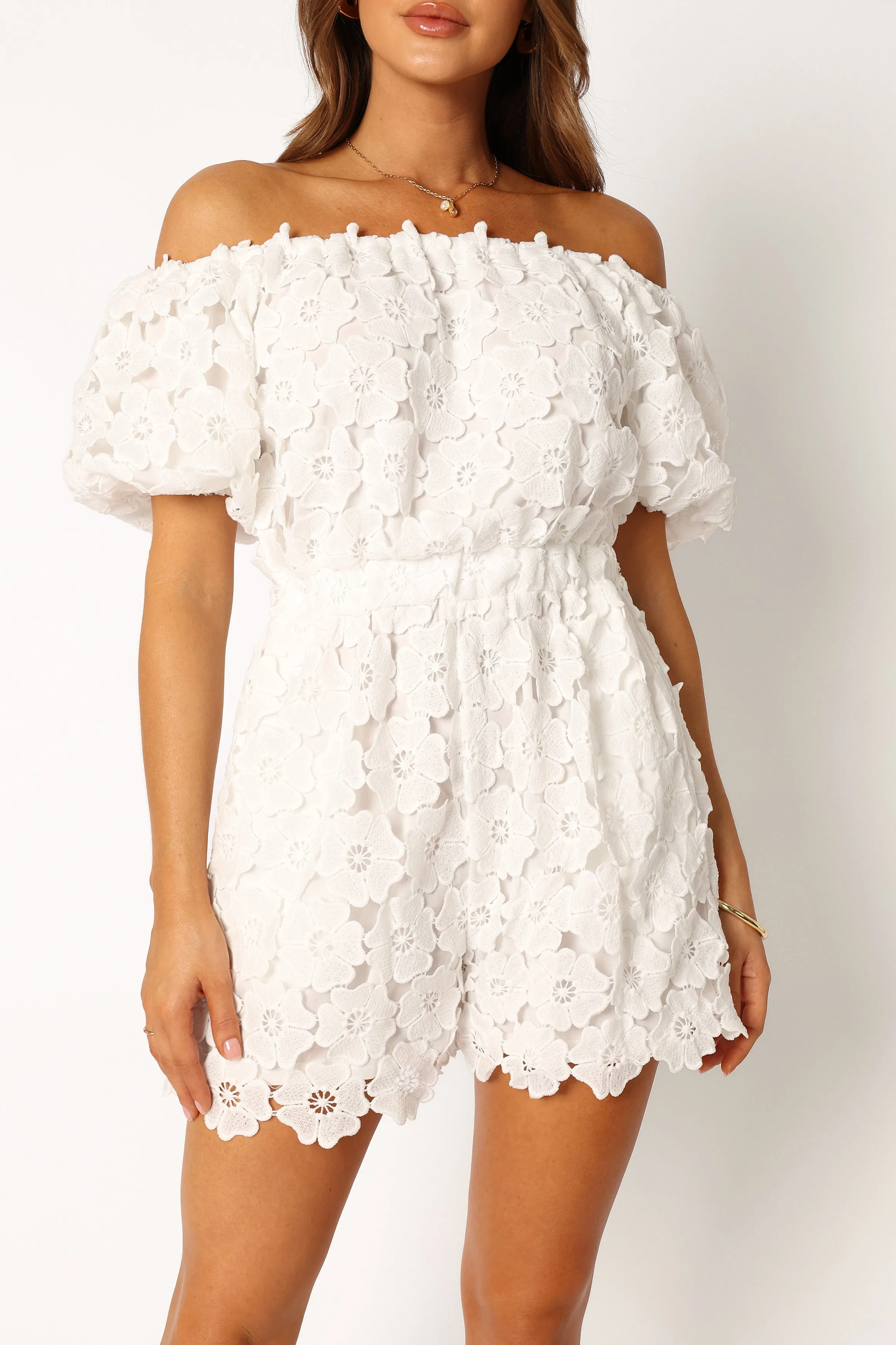 Lilly Playsuit - White