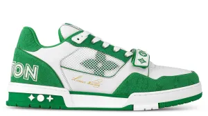 Louis Vuitton Trainer 'Green Monogram Denim'