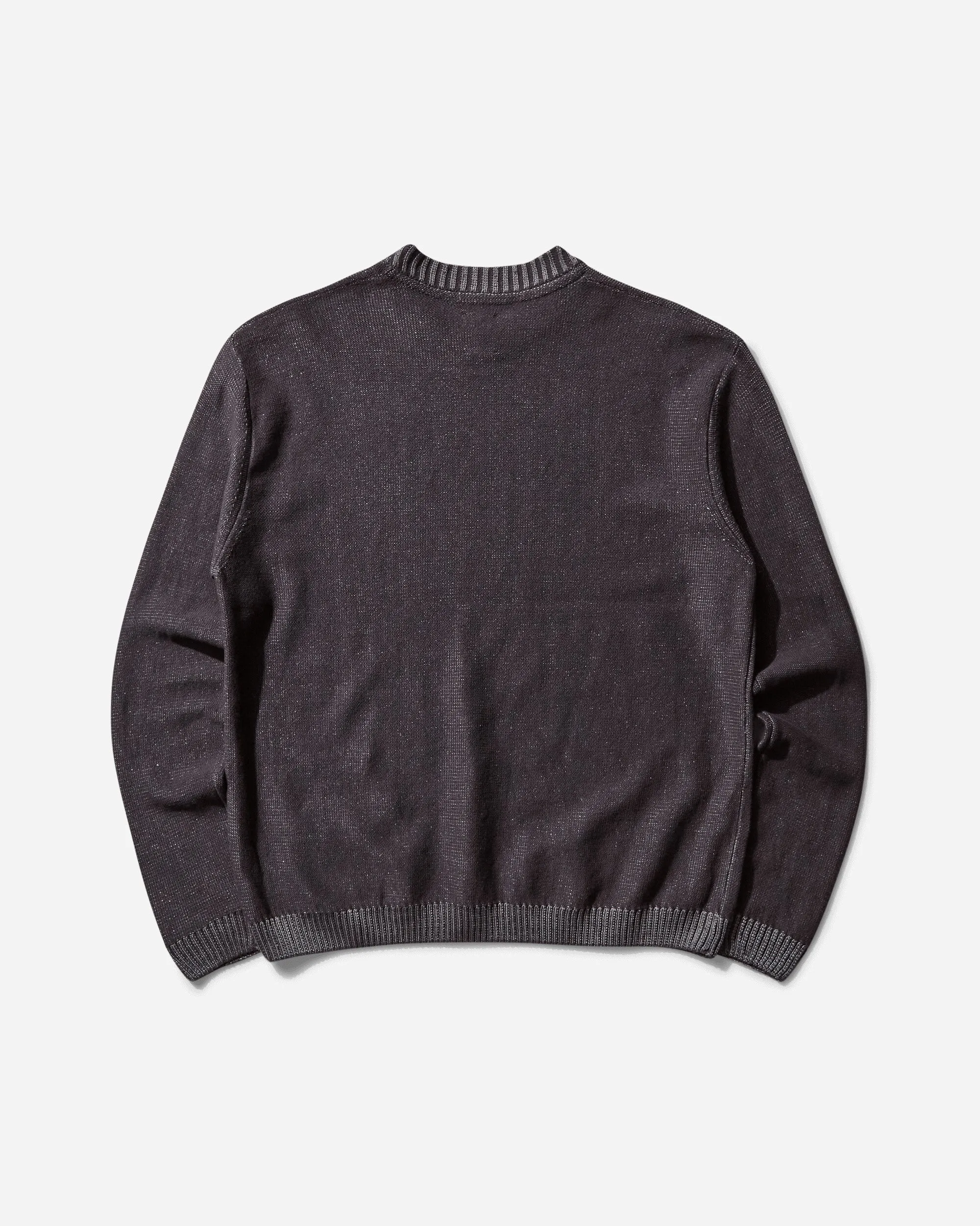 Men's Blended High Molecular Crewneck Sweater Stone Grey