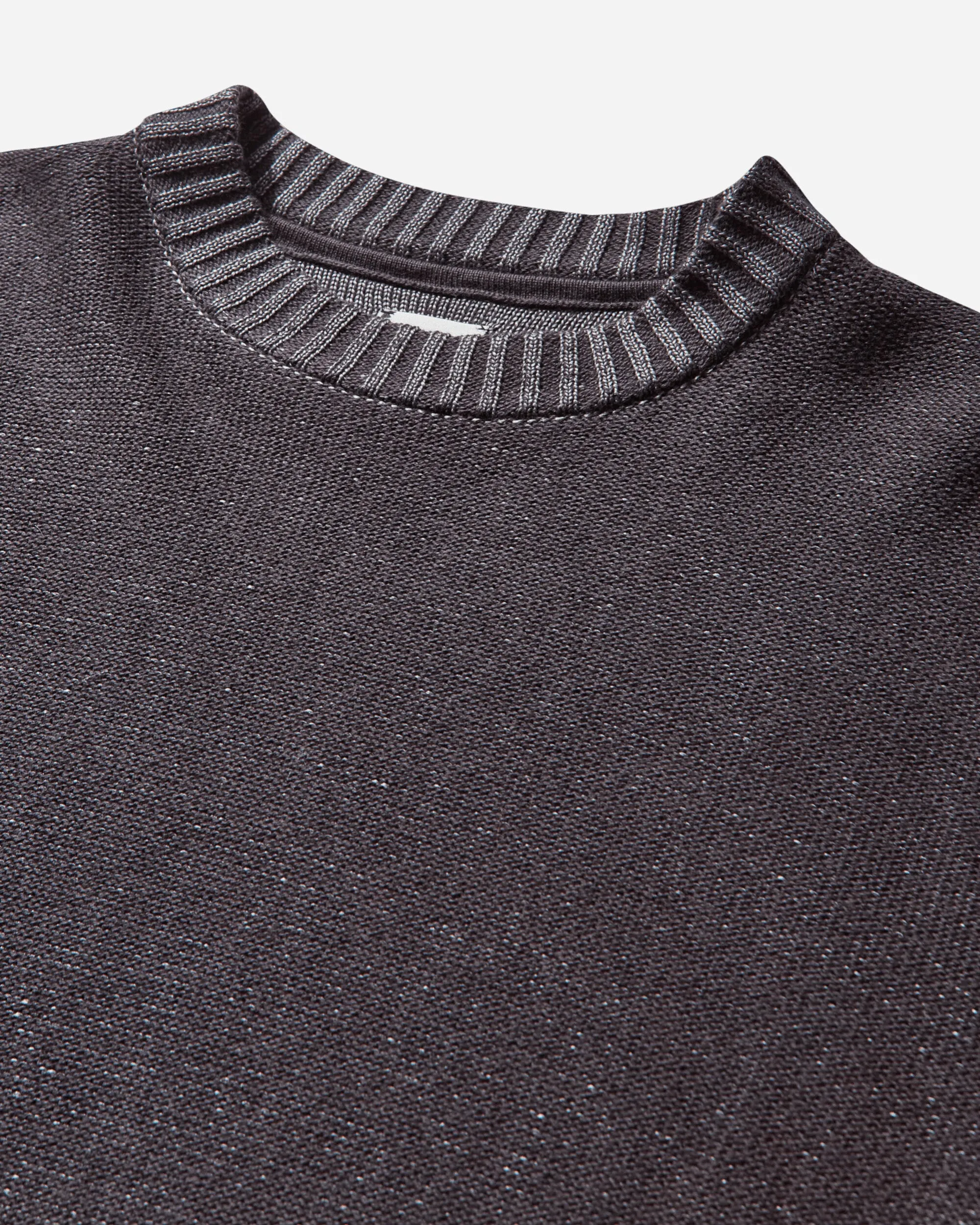 Men's Blended High Molecular Crewneck Sweater Stone Grey