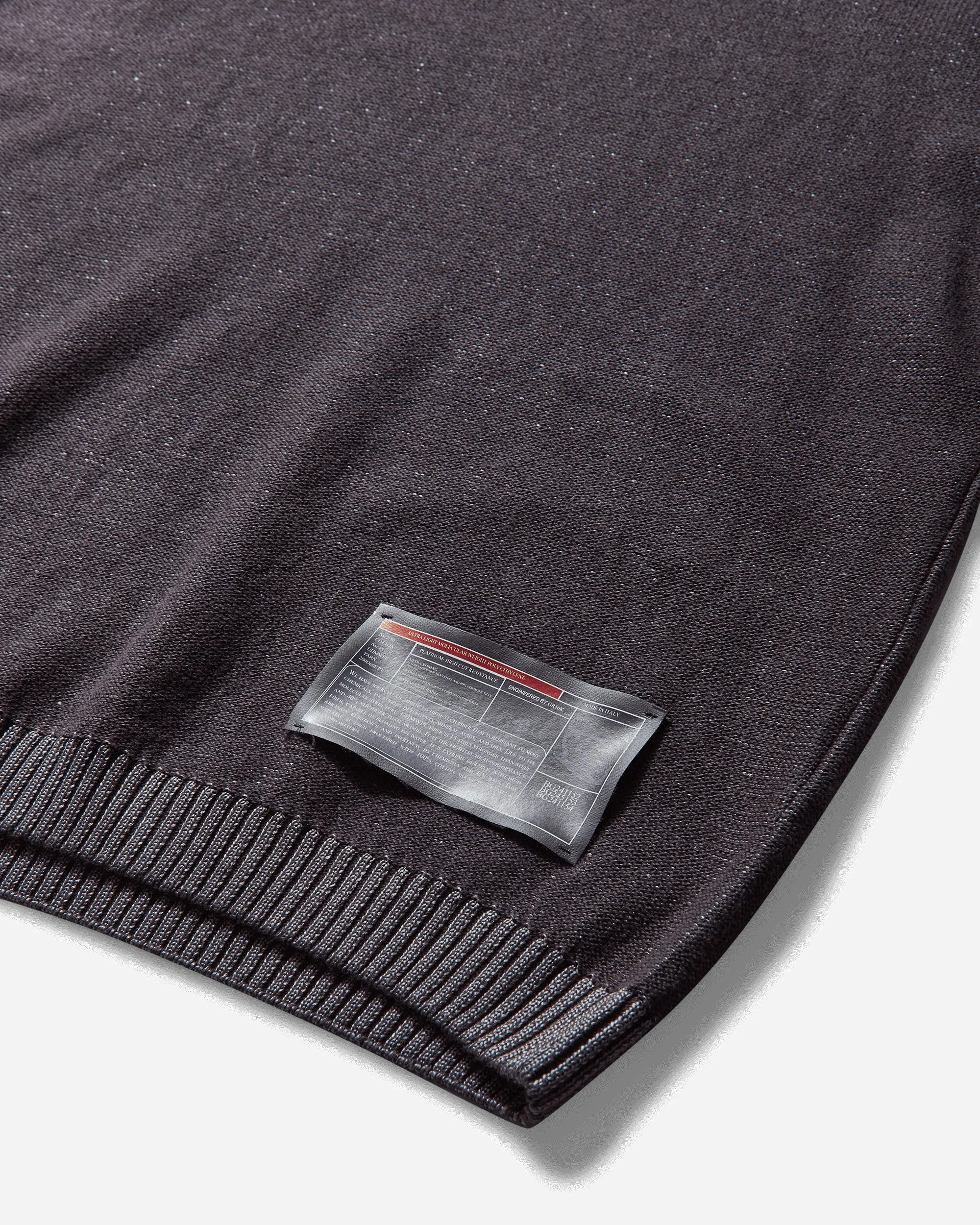 Men's Blended High Molecular Crewneck Sweater Stone Grey