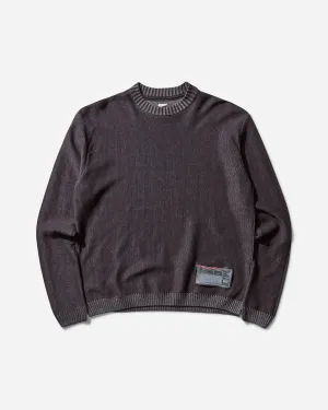 Men's Blended High Molecular Crewneck Sweater Stone Grey