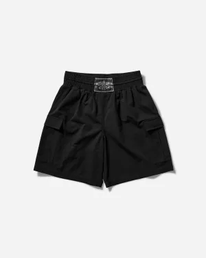 Men's Boxing Cargo Shorts Washed Black