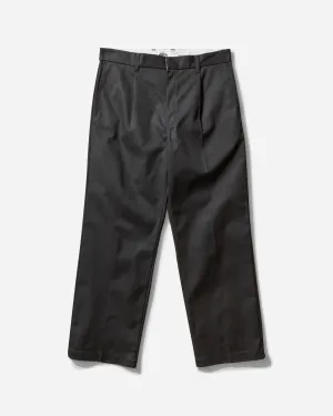 Men's Dickies Pleated Trousers Black