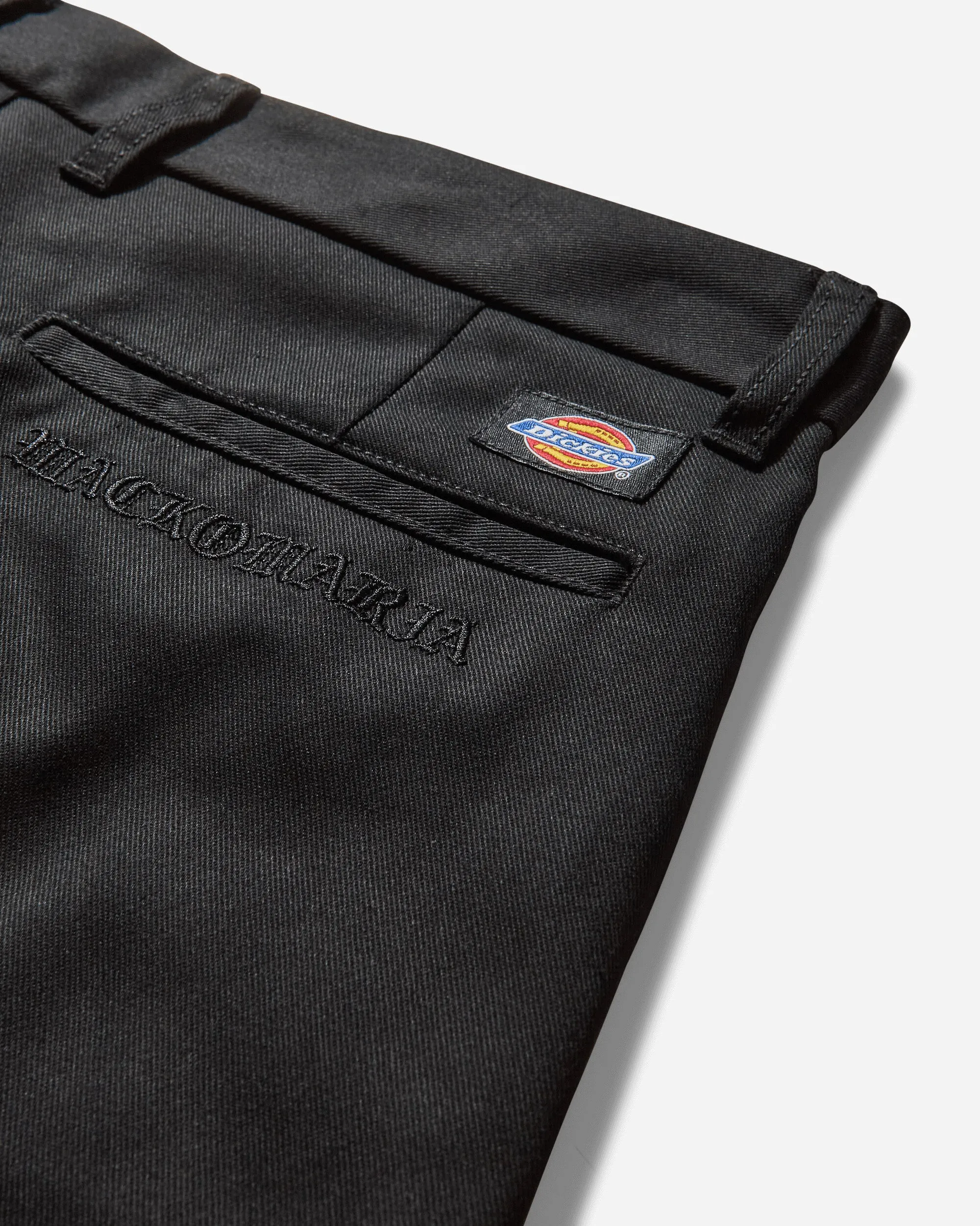 Men's Dickies Pleated Trousers Black