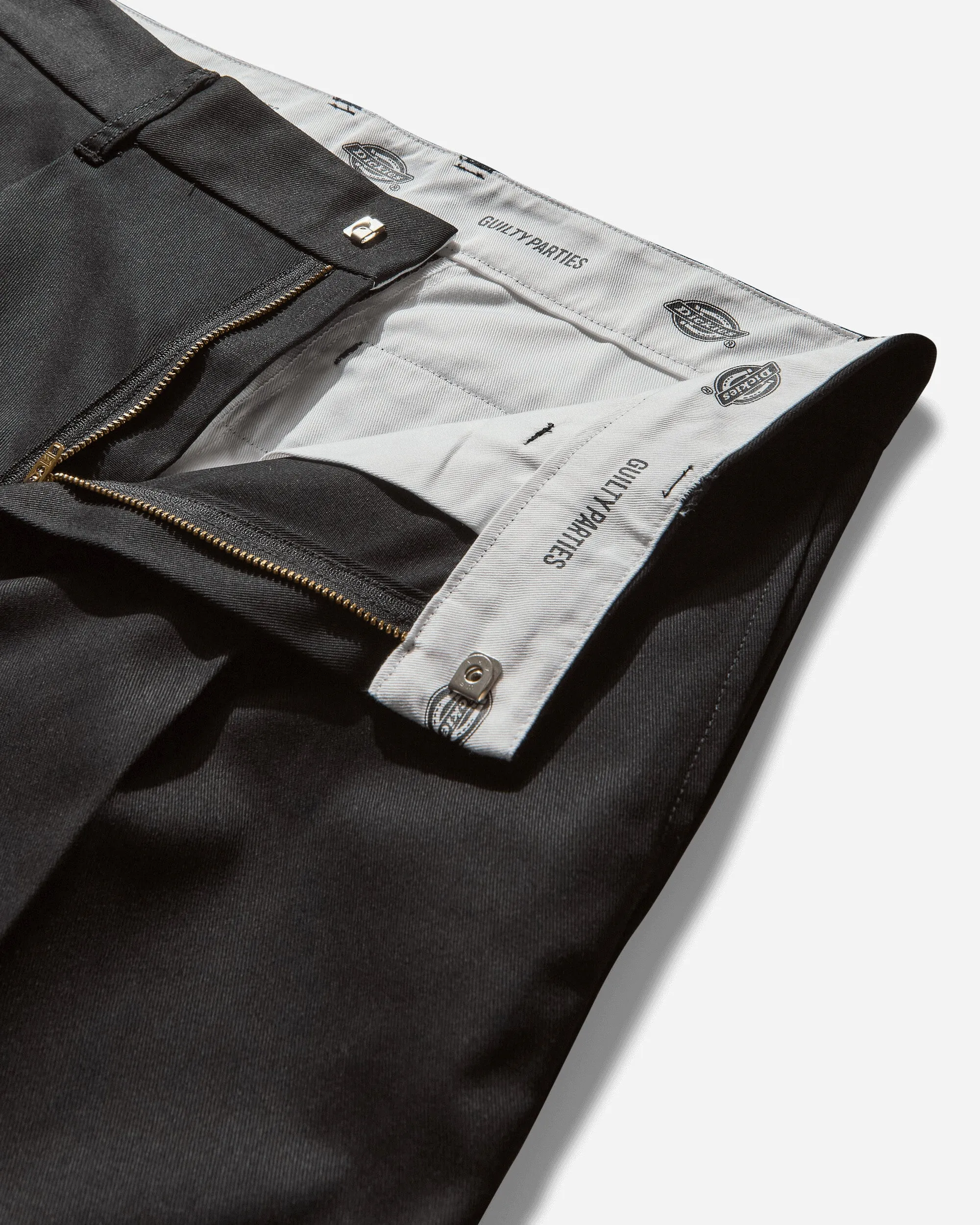 Men's Dickies Pleated Trousers Black