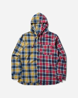Men's Hooded Shirt Yellow / Red