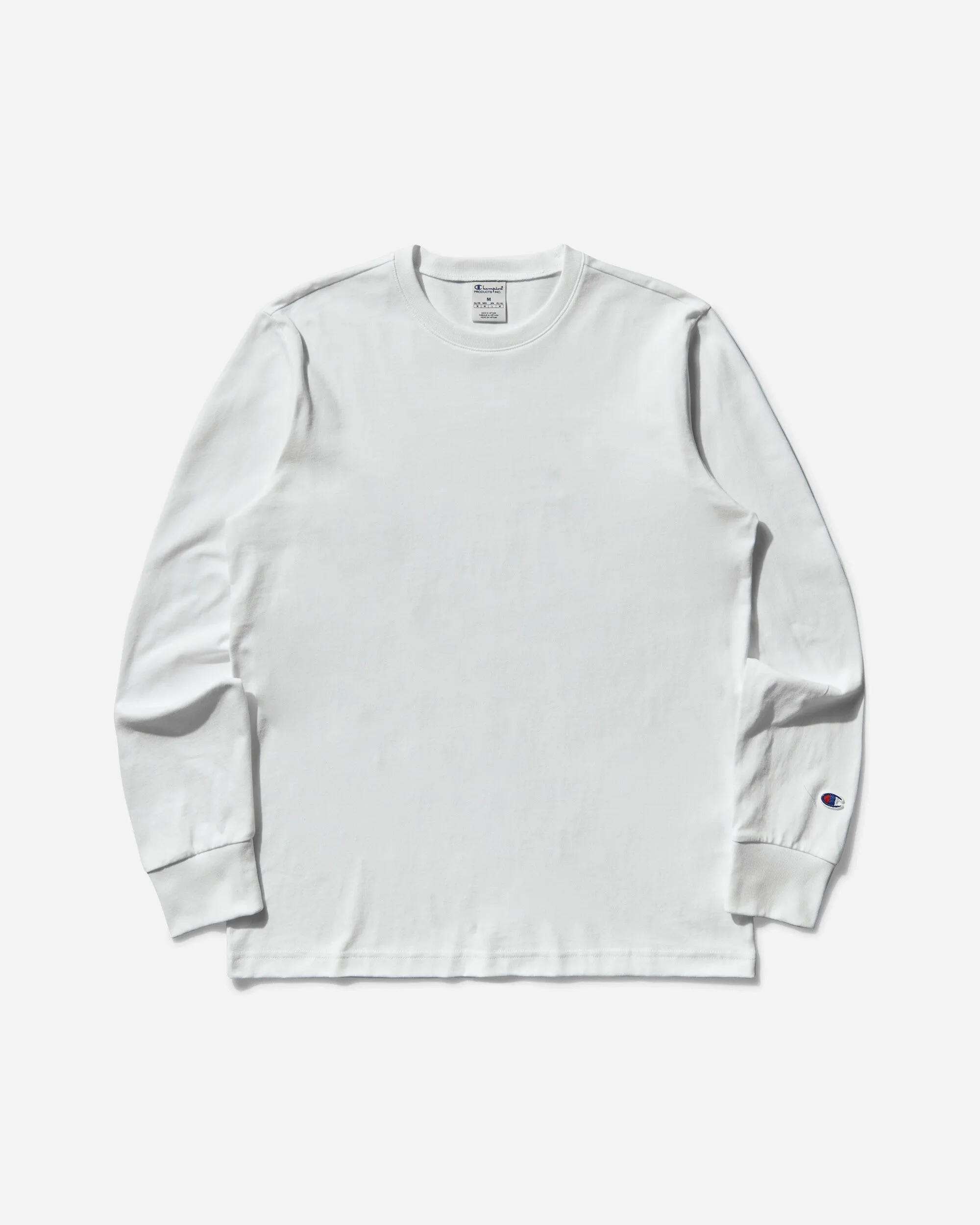Men's Reverse Weave Loose Fit Longsleeve T-Shirt White