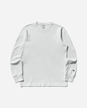 Men's Reverse Weave Loose Fit Longsleeve T-Shirt White