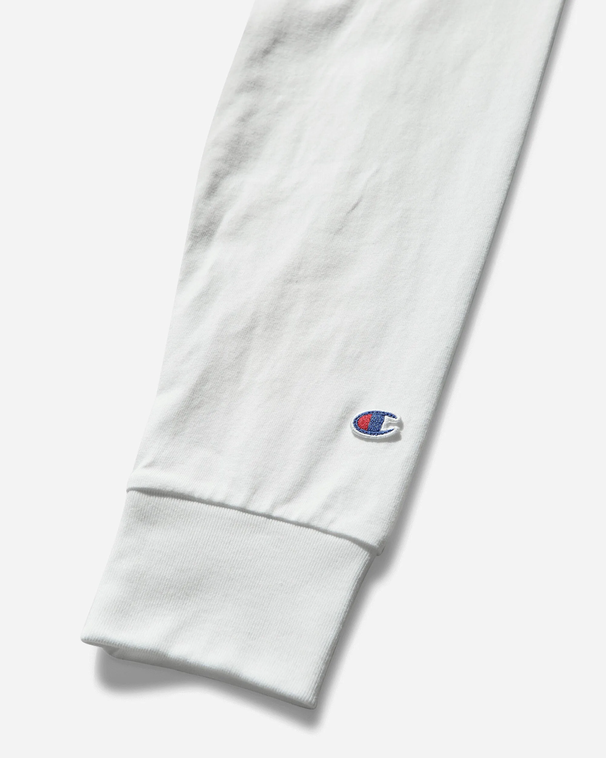 Men's Reverse Weave Loose Fit Longsleeve T-Shirt White