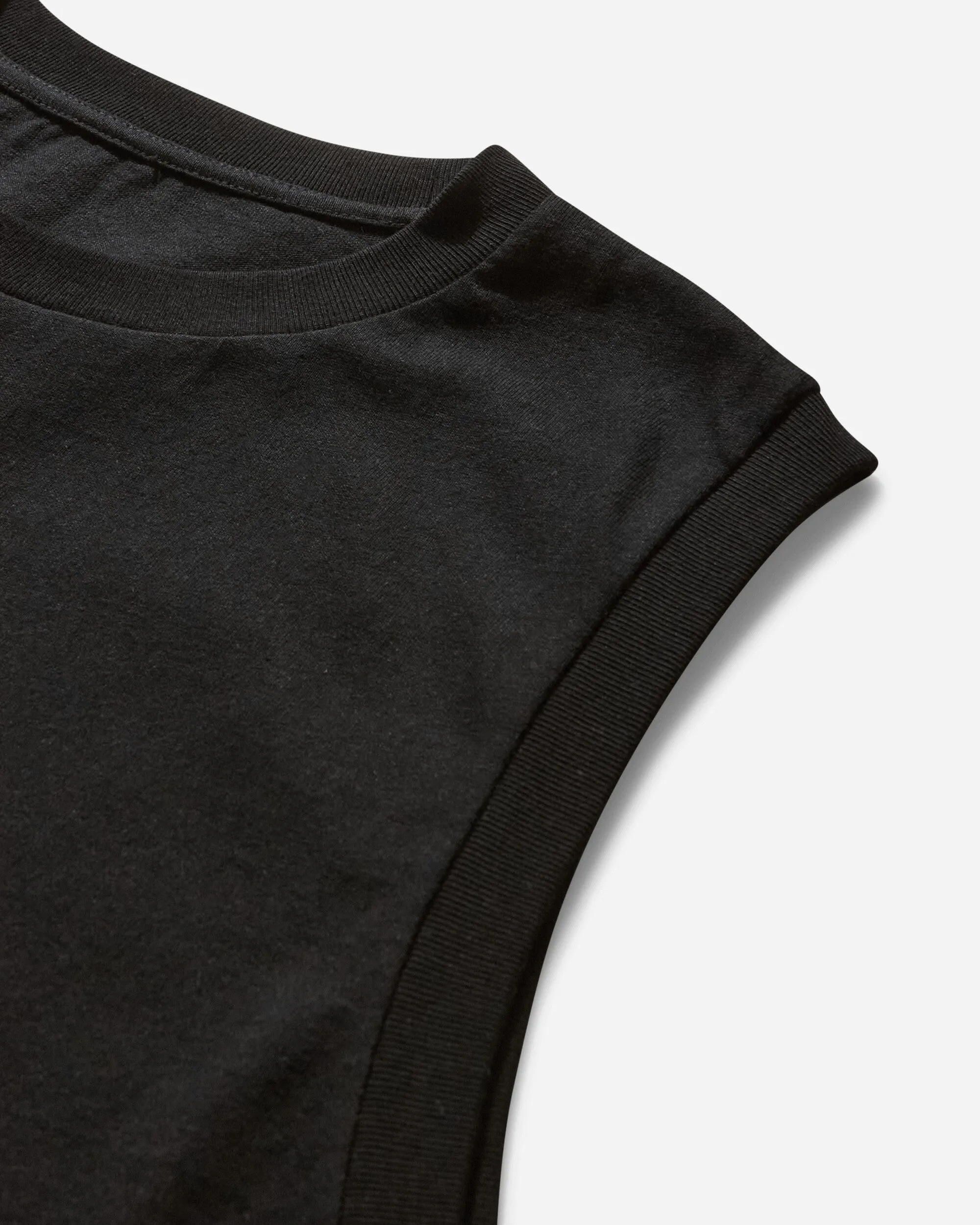 Men's Sleeveless Crewneck Top Black
