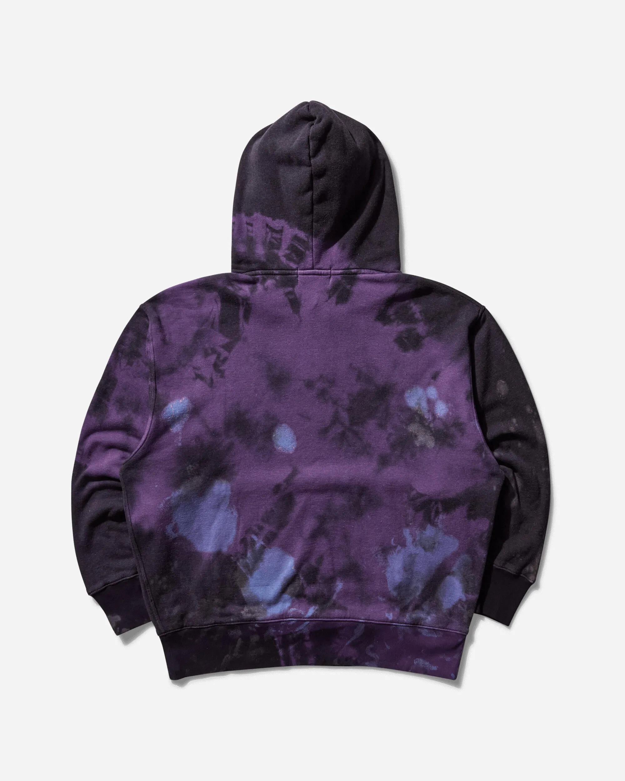 Men's Tie Dye College Hoodie Black