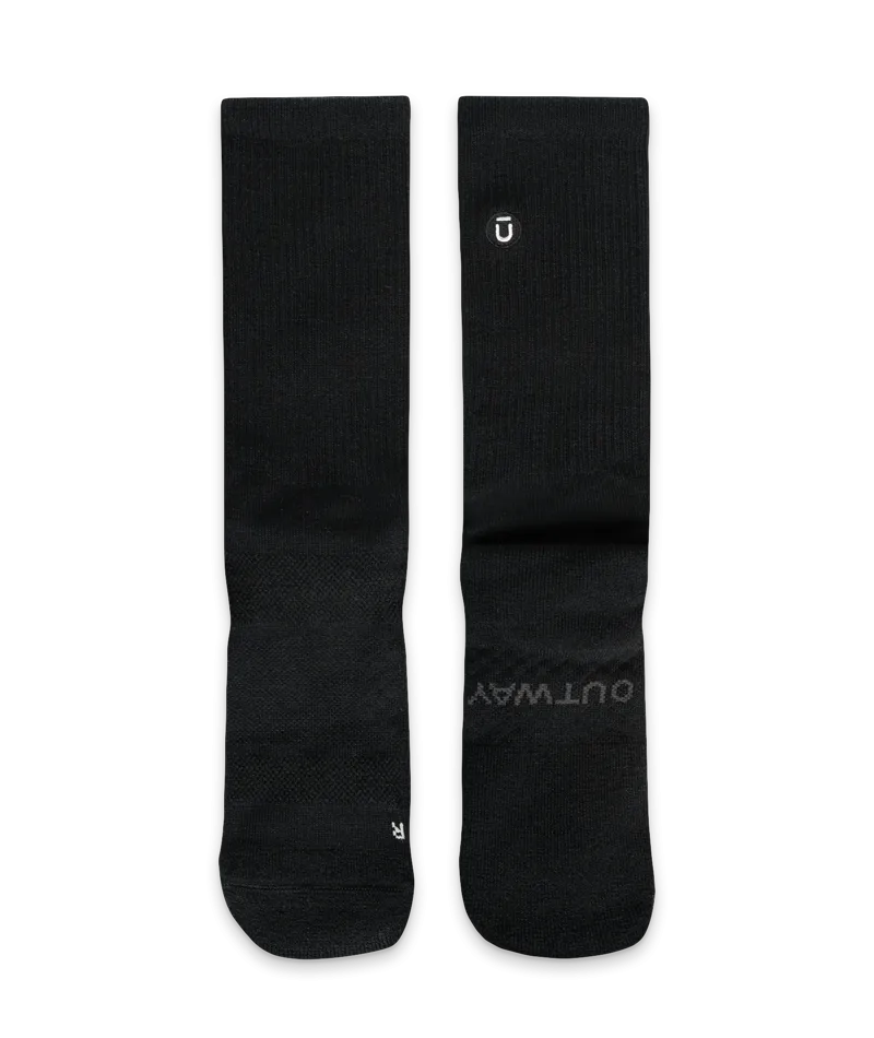 Merino Crew Socks Black