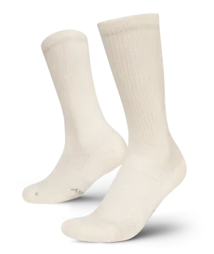 Merino Crew Socks Off White