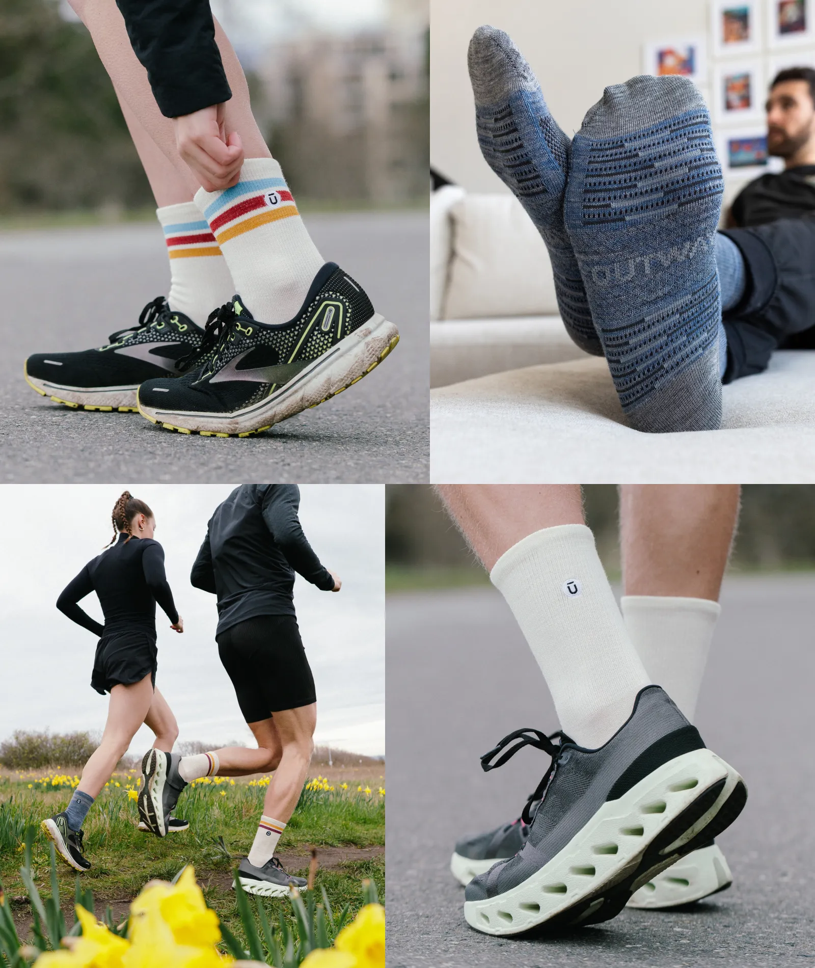 Merino Lite Crew Socks Cobalt