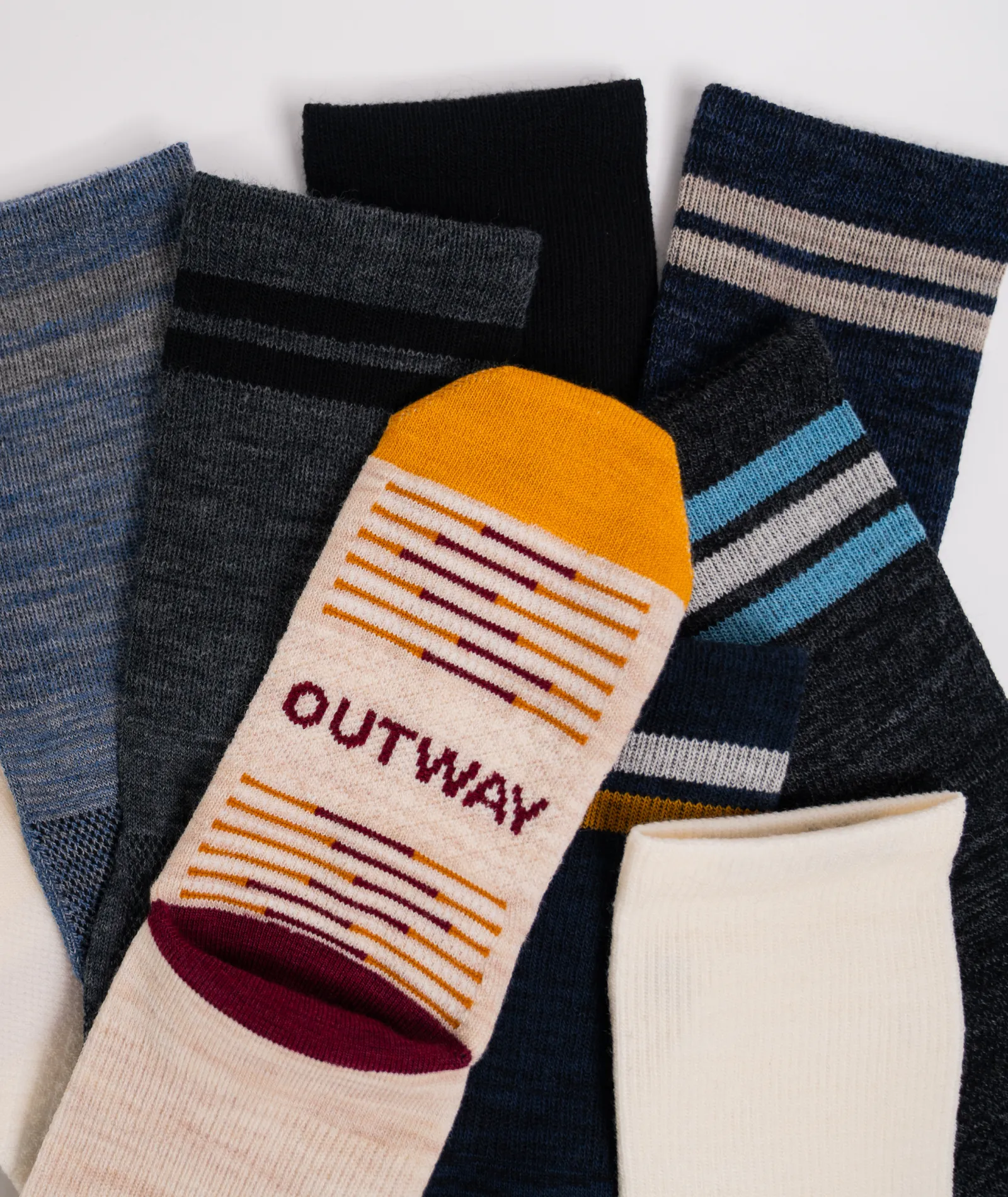 Merino Lite Crew Socks Cobalt