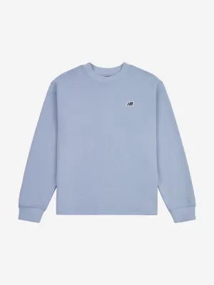 New Balance Boys Premium Cross Neck LS T-Shirt in Blue