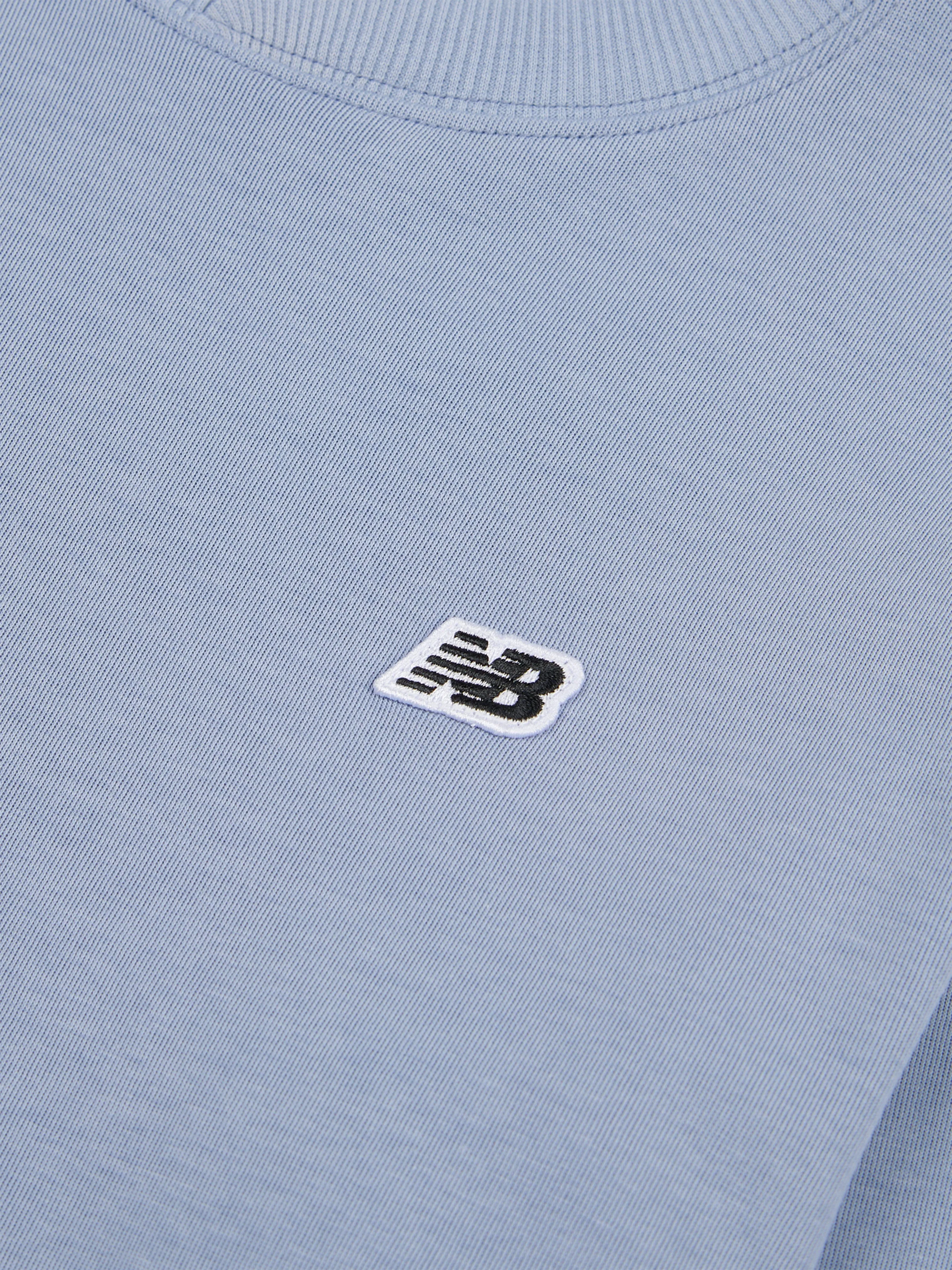 New Balance Boys Premium Cross Neck LS T-Shirt in Blue