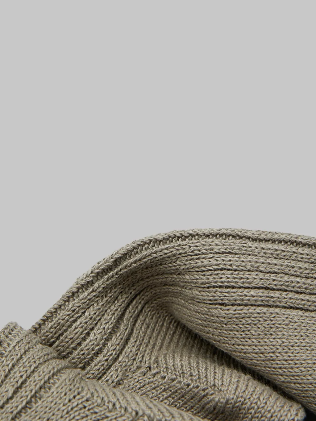 Nishiguchi Kutsushita Linen Ribbed Socks Beige