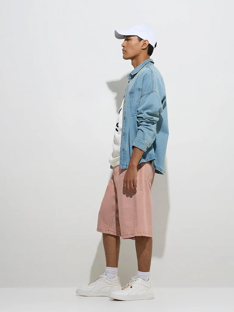 Nuon Blue Relaxed-Fit Denim Jacket