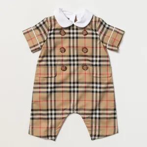Octavian Romper in Archive Beige Check