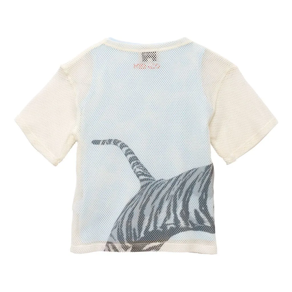Off White Tiger Print T-Shirt