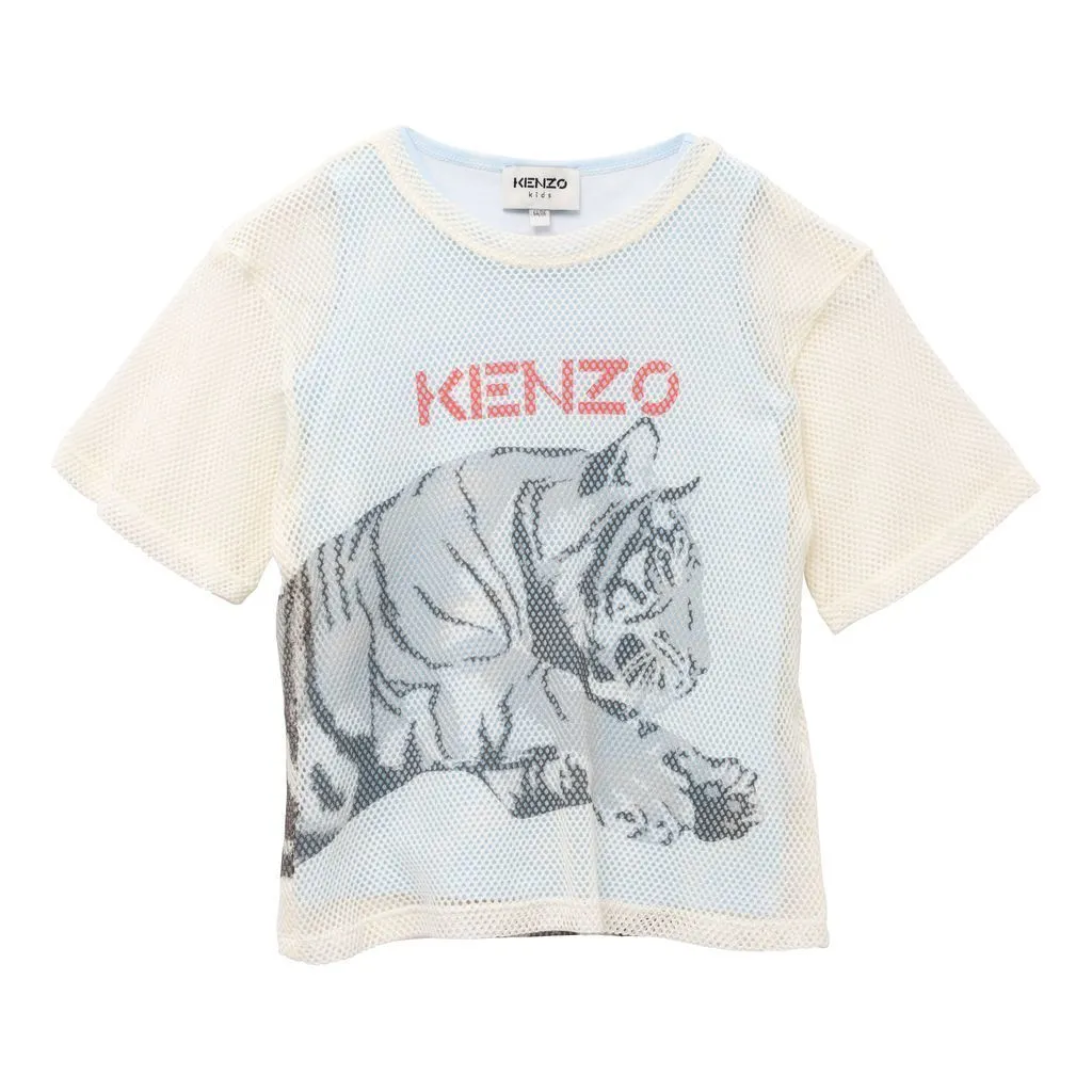 Off White Tiger Print T-Shirt