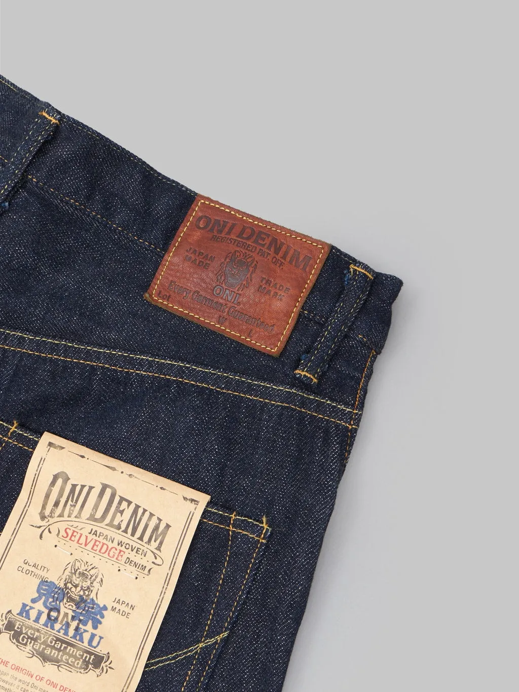 ONI Denim 022-KI Kiraku 12oz Relax Straight Jeans