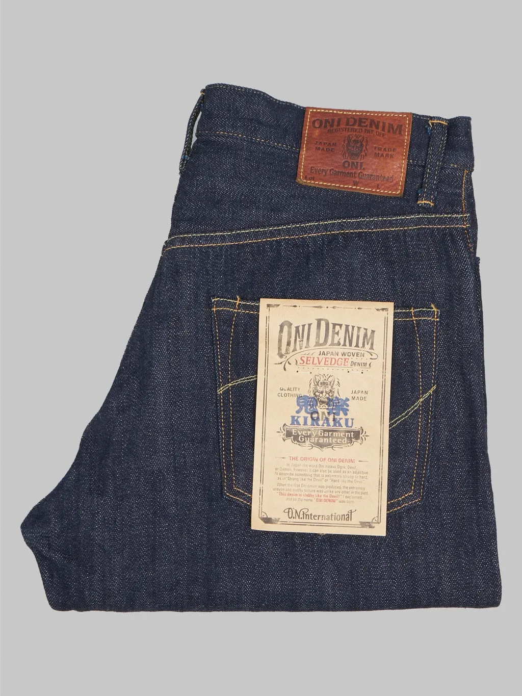 ONI Denim 022-KI Kiraku 12oz Relax Straight Jeans