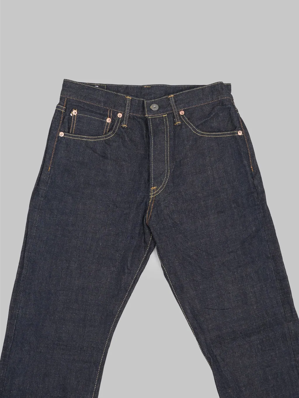 ONI Denim 288-KBE Indigo Beige 14oz Regular Straight Jeans