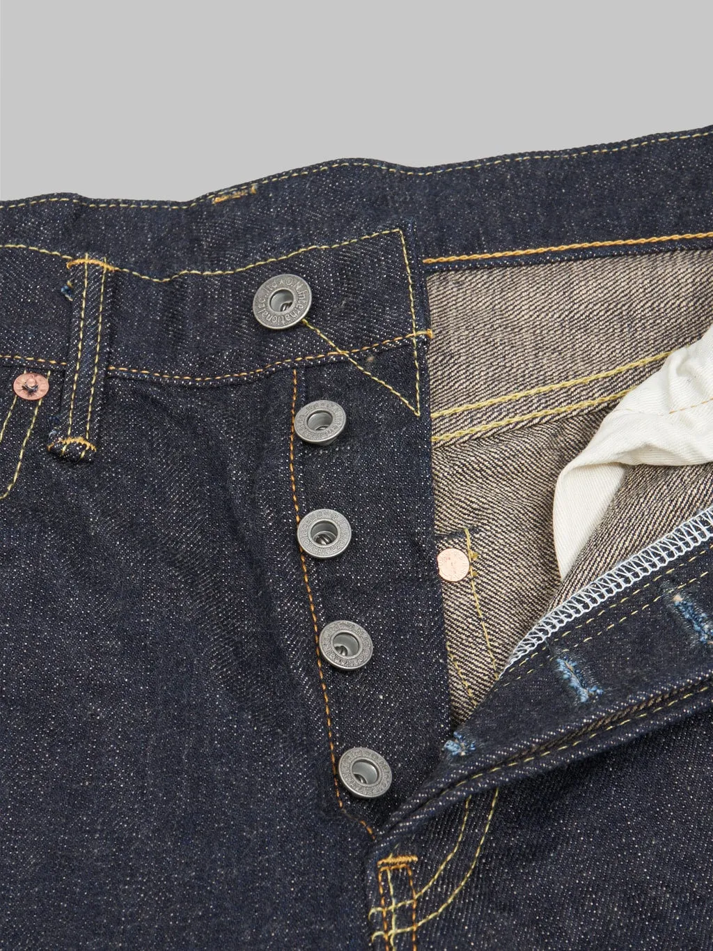ONI Denim 288-KBE Indigo Beige 14oz Regular Straight Jeans