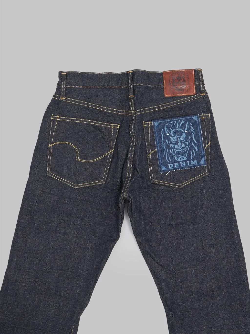 ONI Denim 288-KBE Indigo Beige 14oz Regular Straight Jeans