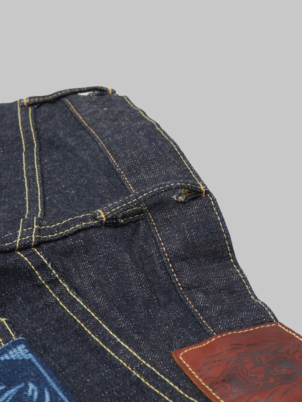 ONI Denim 288-KBE Indigo Beige 14oz Regular Straight Jeans