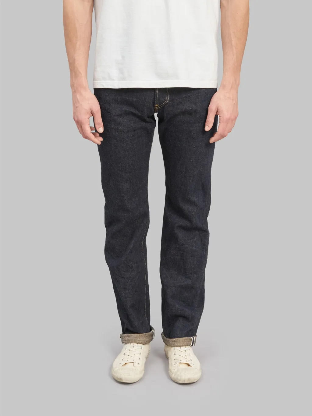 ONI Denim 288-KBE Indigo Beige 14oz Regular Straight Jeans