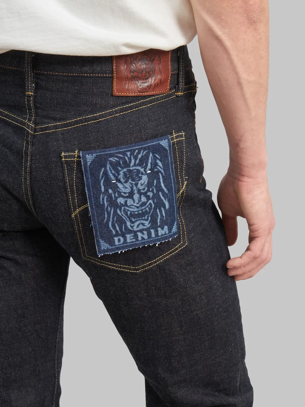 ONI Denim 288-KBE Indigo Beige 14oz Regular Straight Jeans