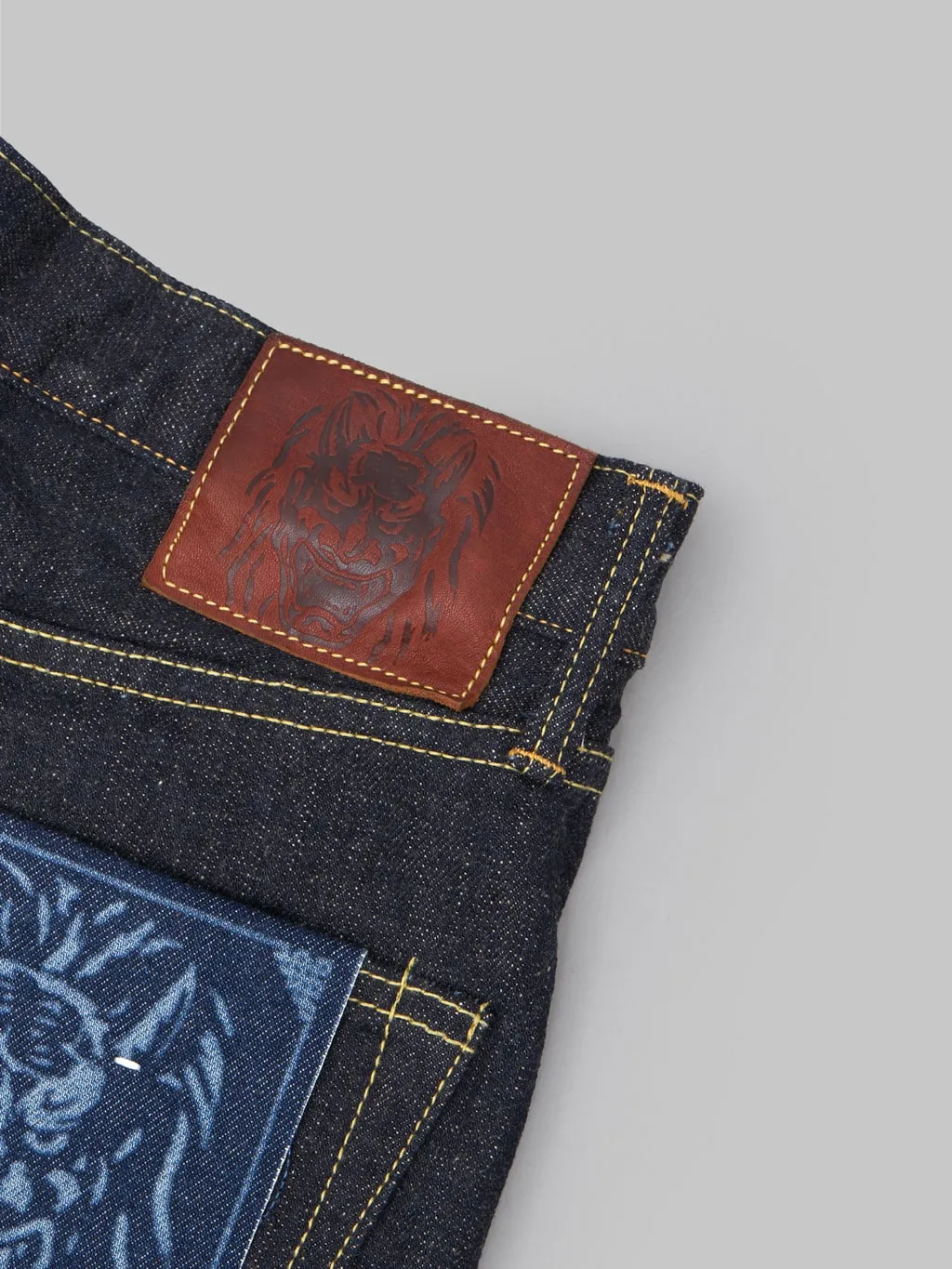 ONI Denim 288-KBE Indigo Beige 14oz Regular Straight Jeans