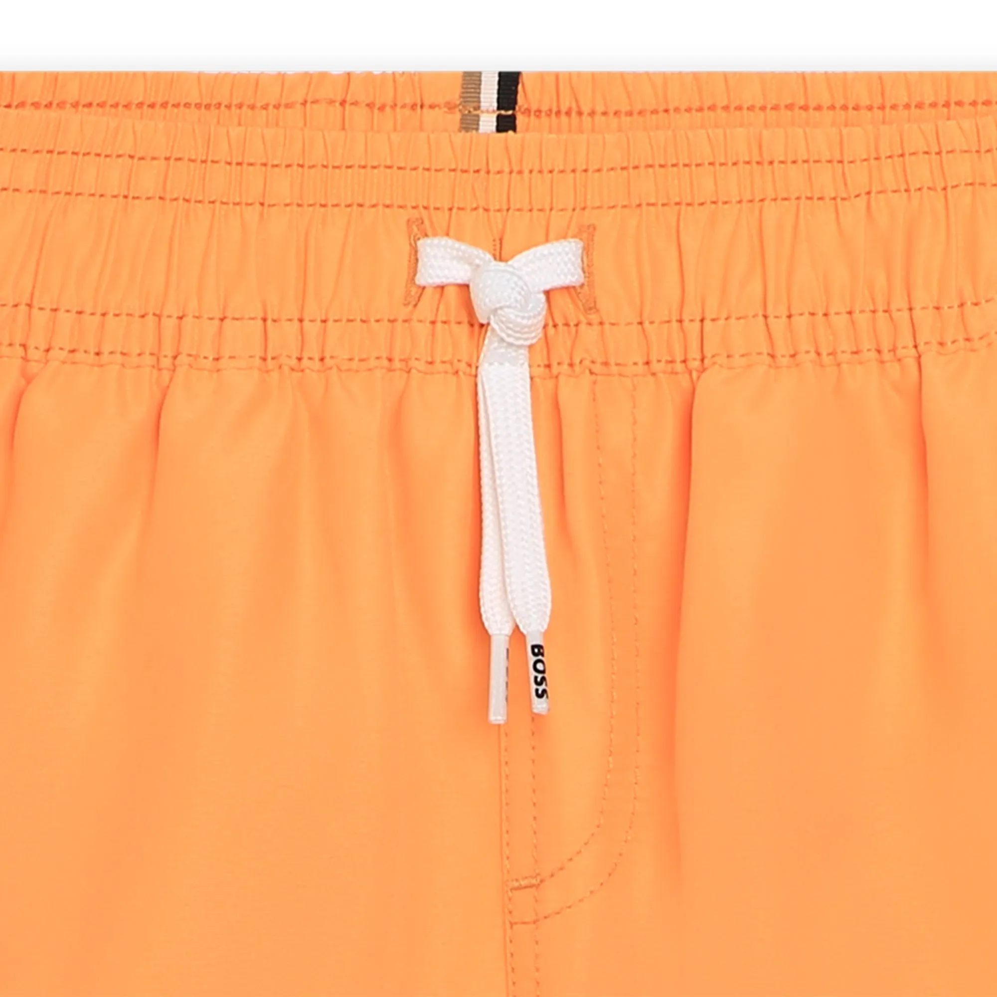 Orange Side Logo Swimshorts