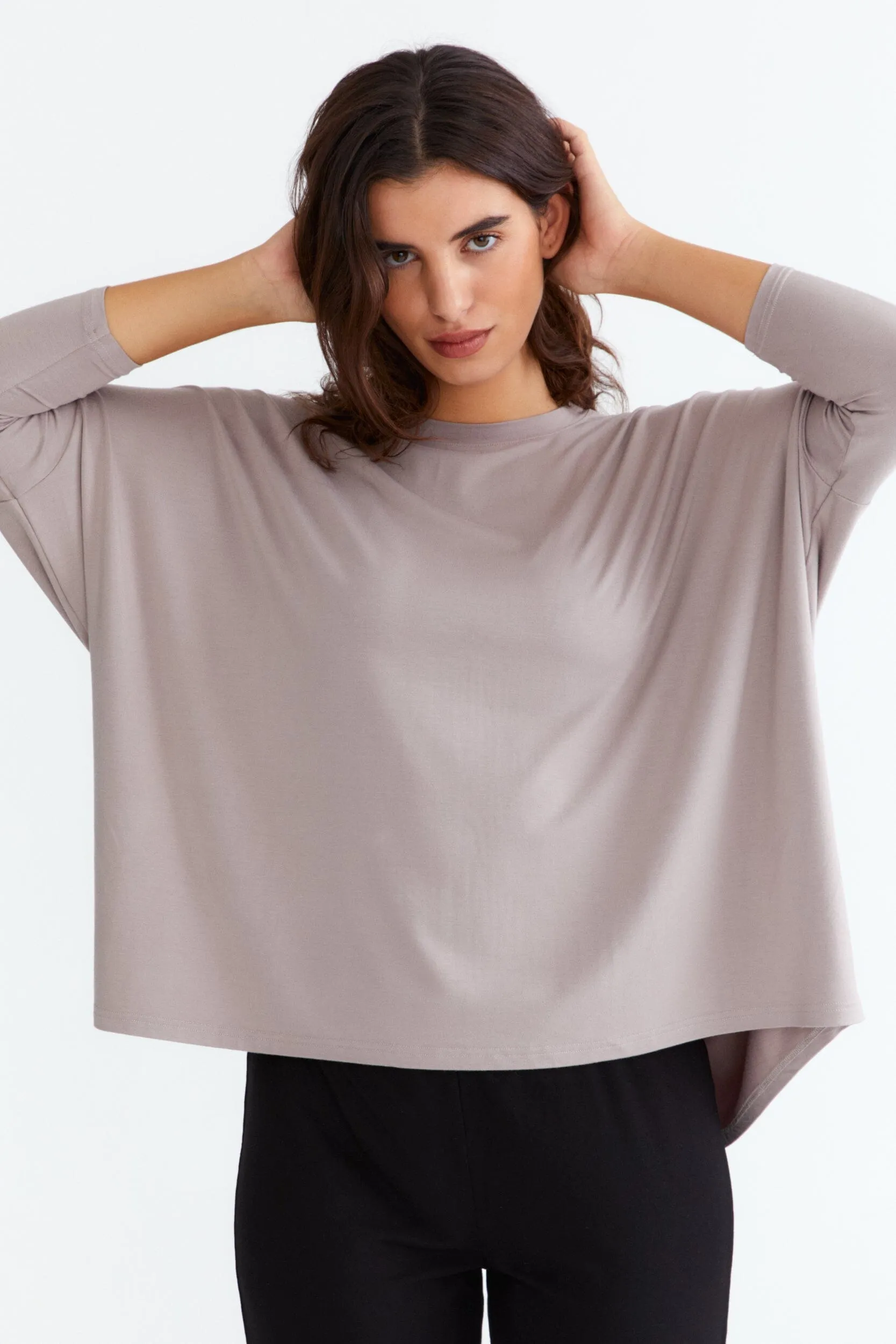 Oversized 3/4 Sleeve Top