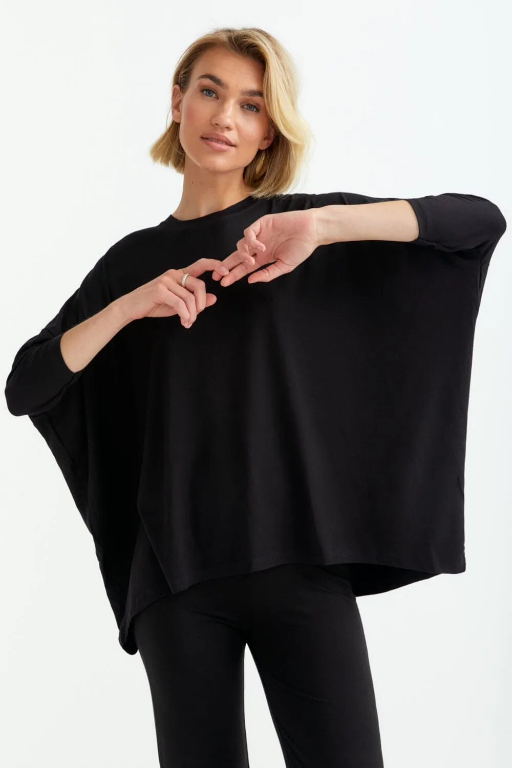 Oversized 3/4 Sleeve Top