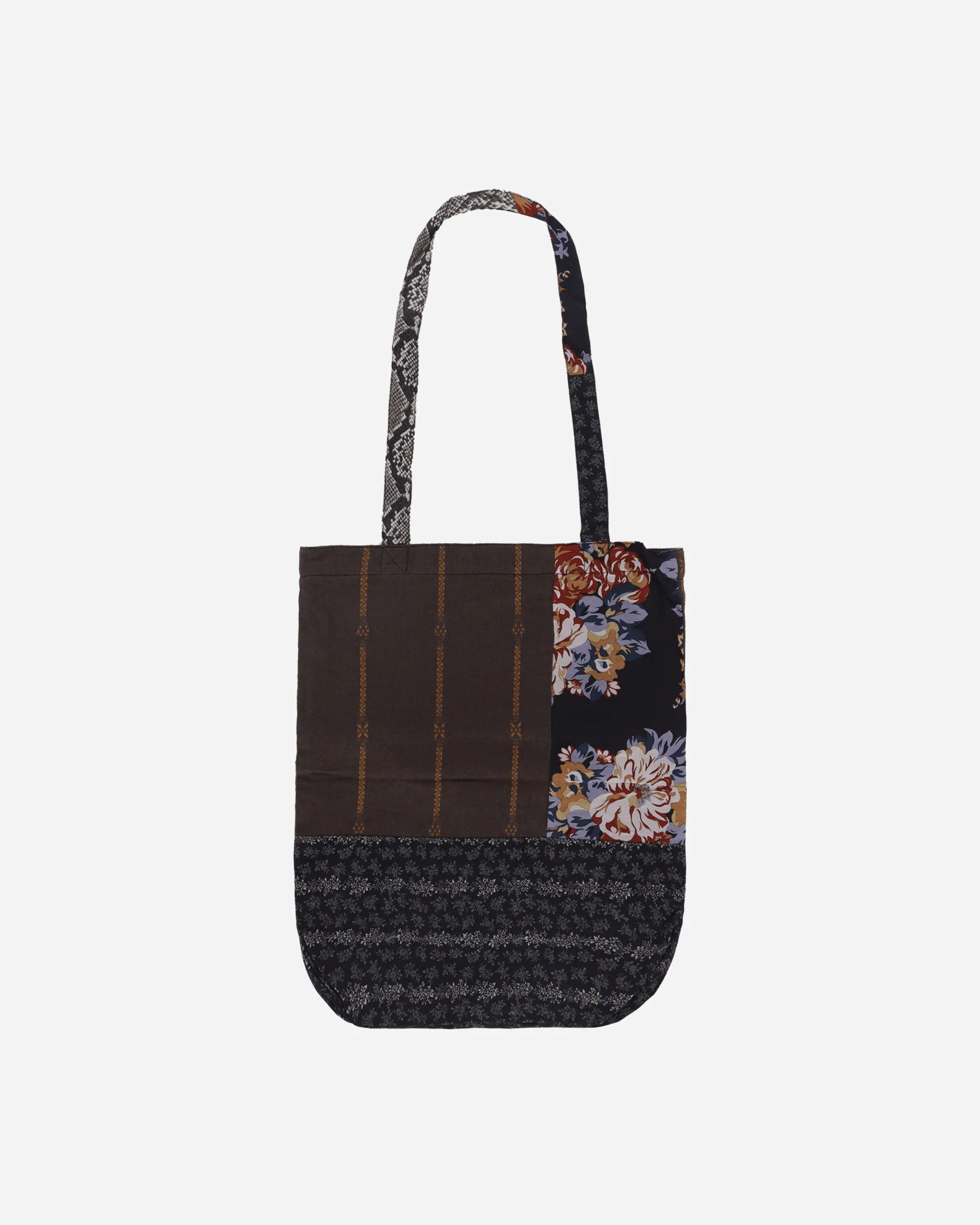 Patchwork Novel Tote Bag Black