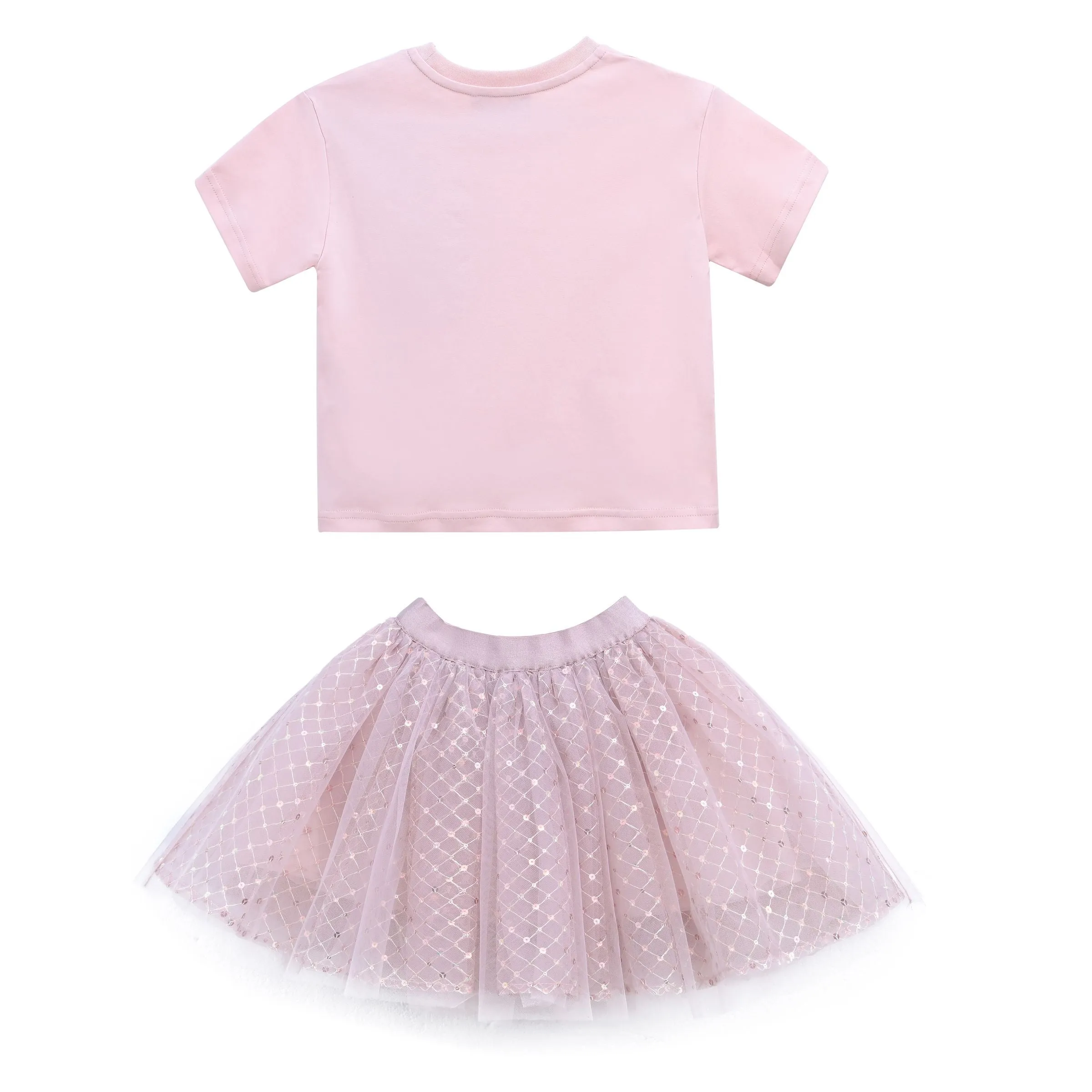 Pink Glimmer Applique Outfit