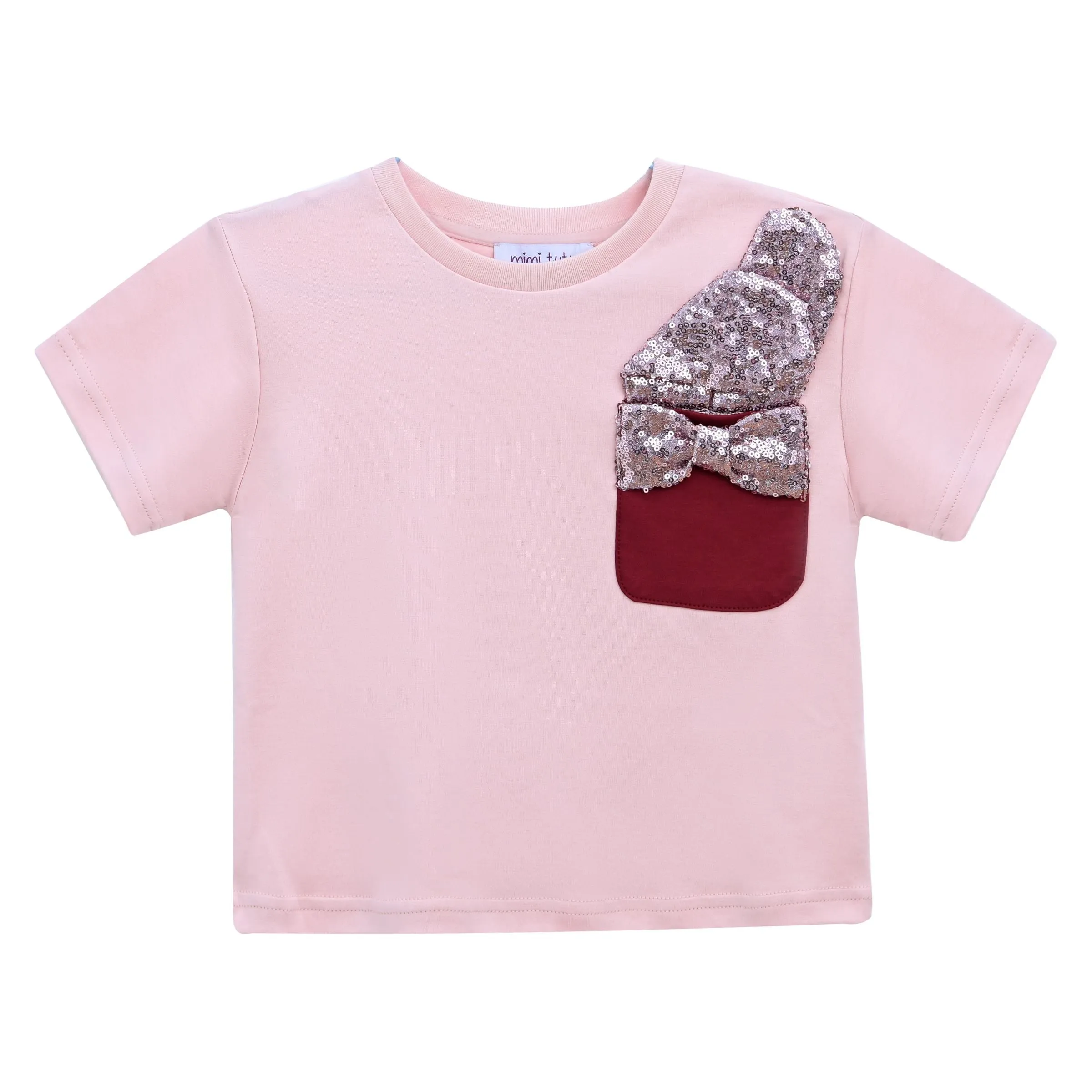Pink Glimmer Applique Outfit