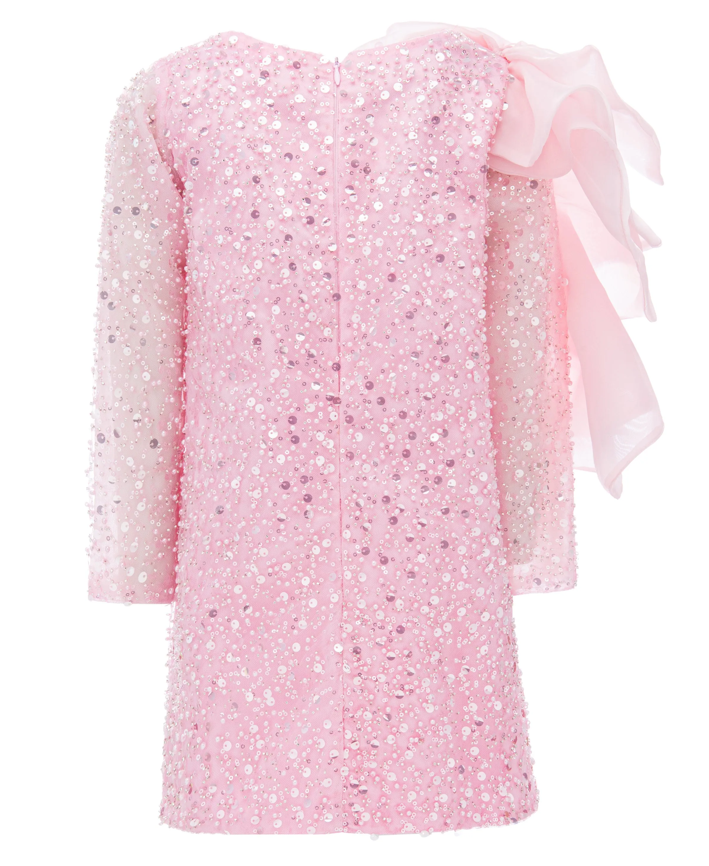 Pink Reem Trapeze Bow Dress