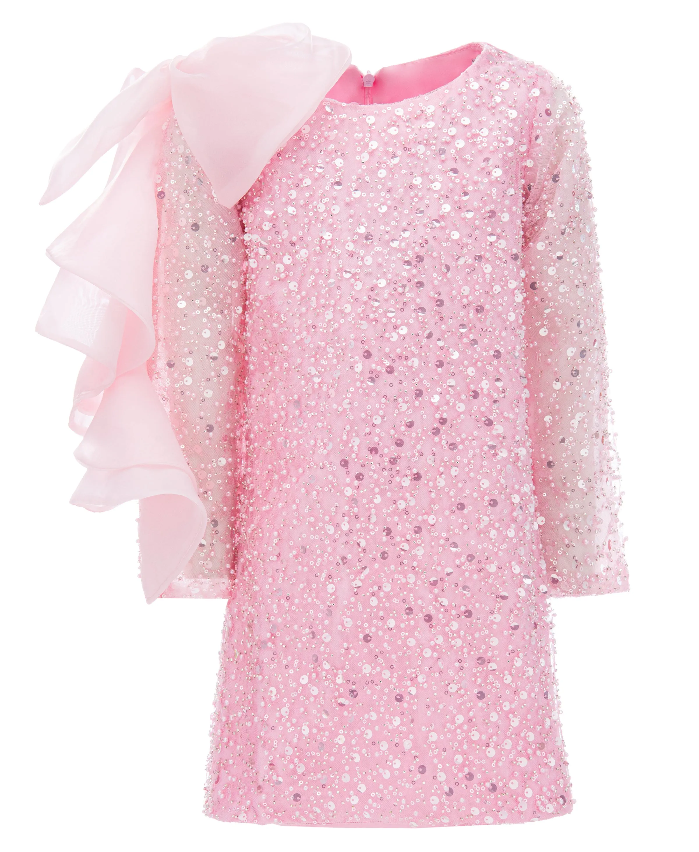Pink Reem Trapeze Bow Dress