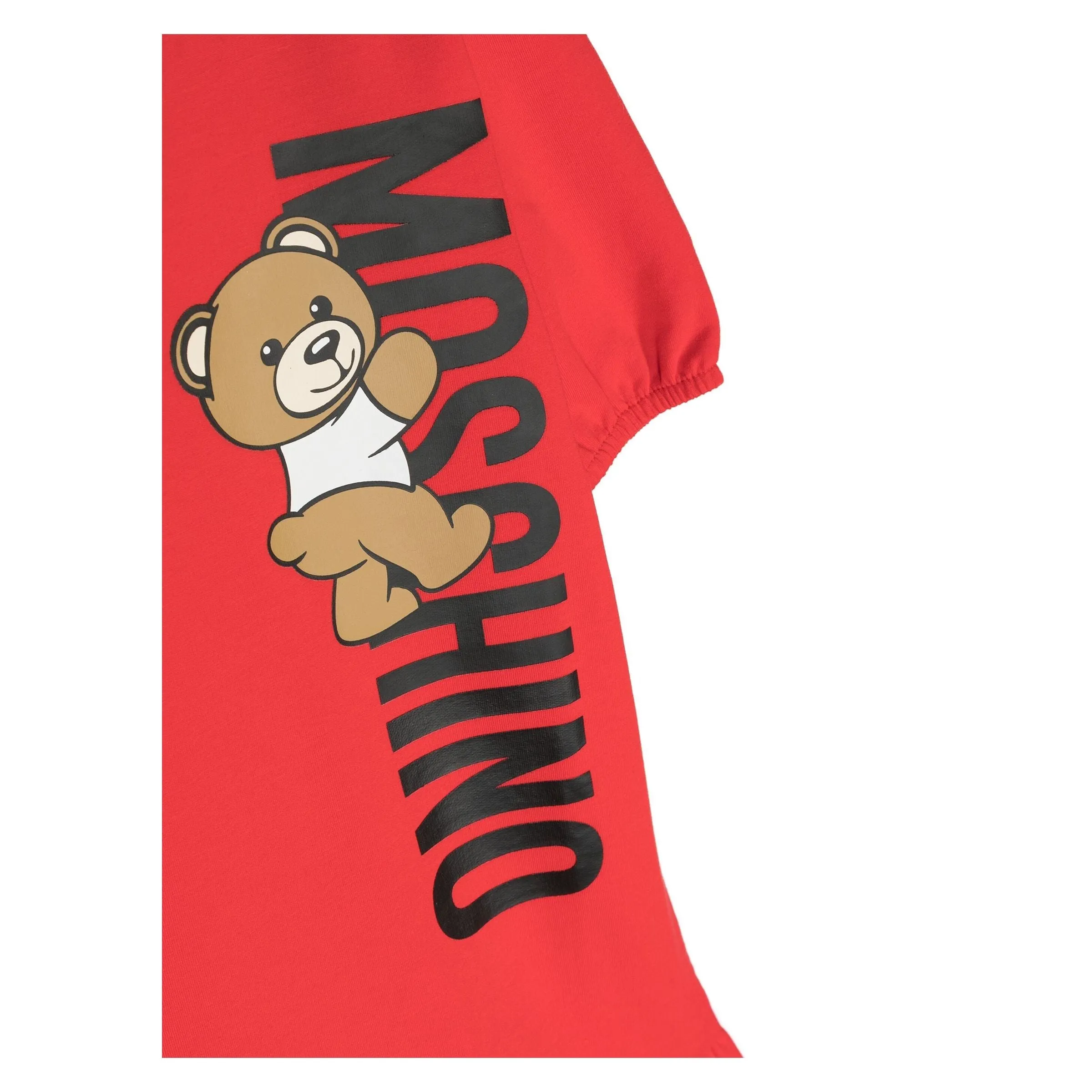 Poppy Red Bear Logo Dress